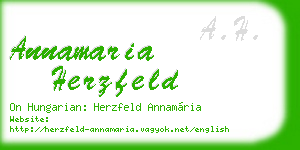 annamaria herzfeld business card